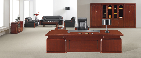 Office Desk|Complete Set Office Furniture|Office Furniture|High-grade Executive Desk|实木大班台|实木大班桌|大班台|大班桌|总裁台|总经理台 CG-D812