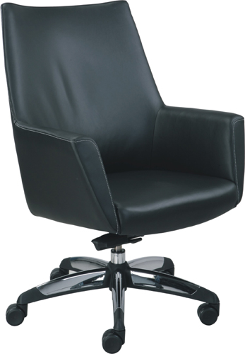 Office Chair|Classical Medium Back Chair|Office Furniture|Leather Medium Back Chair|经典中班椅|经理椅|中背椅|主管椅|会议椅|办公转椅 CG-L303KTG