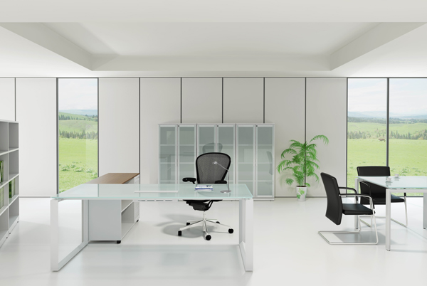 Office Desk|Glass Executive Desk|Office Furniture|Glass Executive Desk|主管台|经理台|玻璃班台|玻璃办公桌|主管桌|经理桌|玻璃办公台 CG-MS02DK1